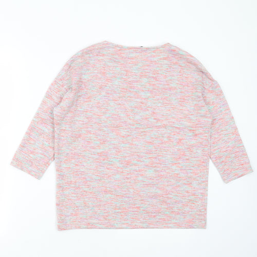 TU Womens Pink Round Neck  Polyester Pullover Jumper Size 8