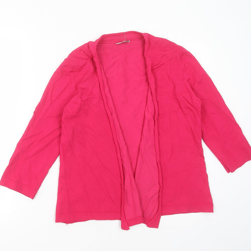 Country Casuals Womens Pink V-Neck  Viscose Cardigan Jumper Size S