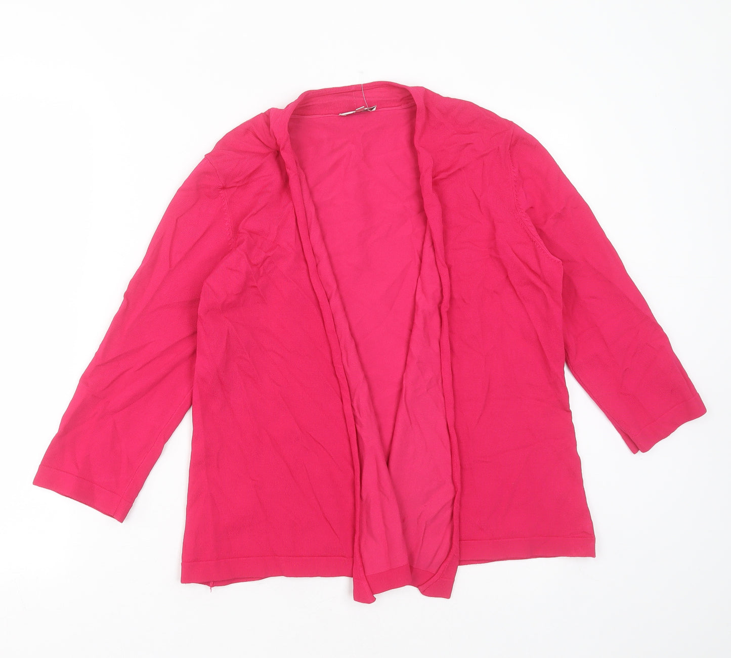 Country Casuals Womens Pink V-Neck  Viscose Cardigan Jumper Size S