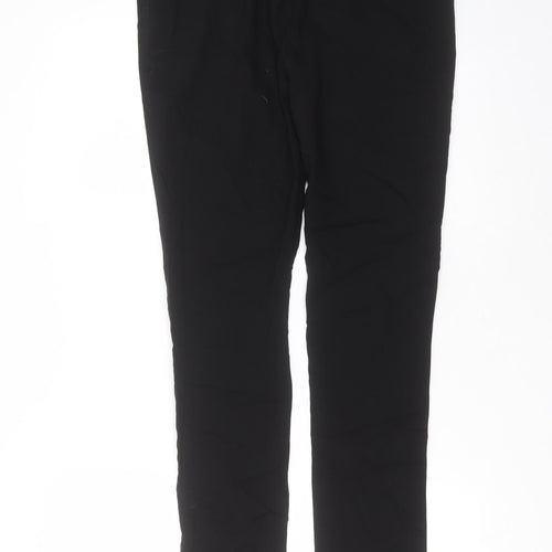 Dorothy Perkins Womens Black  Viscose Trousers  Size 14 L29 in Slim