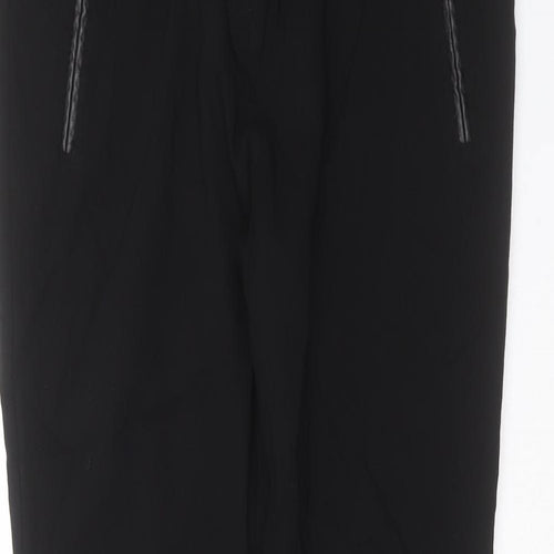 Dorothy Perkins Womens Black  Viscose Trousers  Size 14 L29 in Slim
