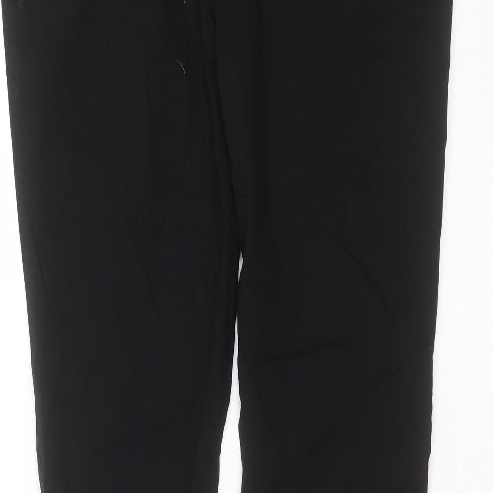 Dorothy Perkins Womens Black  Viscose Trousers  Size 14 L29 in Slim