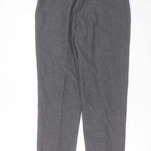 Essentials Womens Grey  Polyester Trousers  Size 14 L30 in Regular