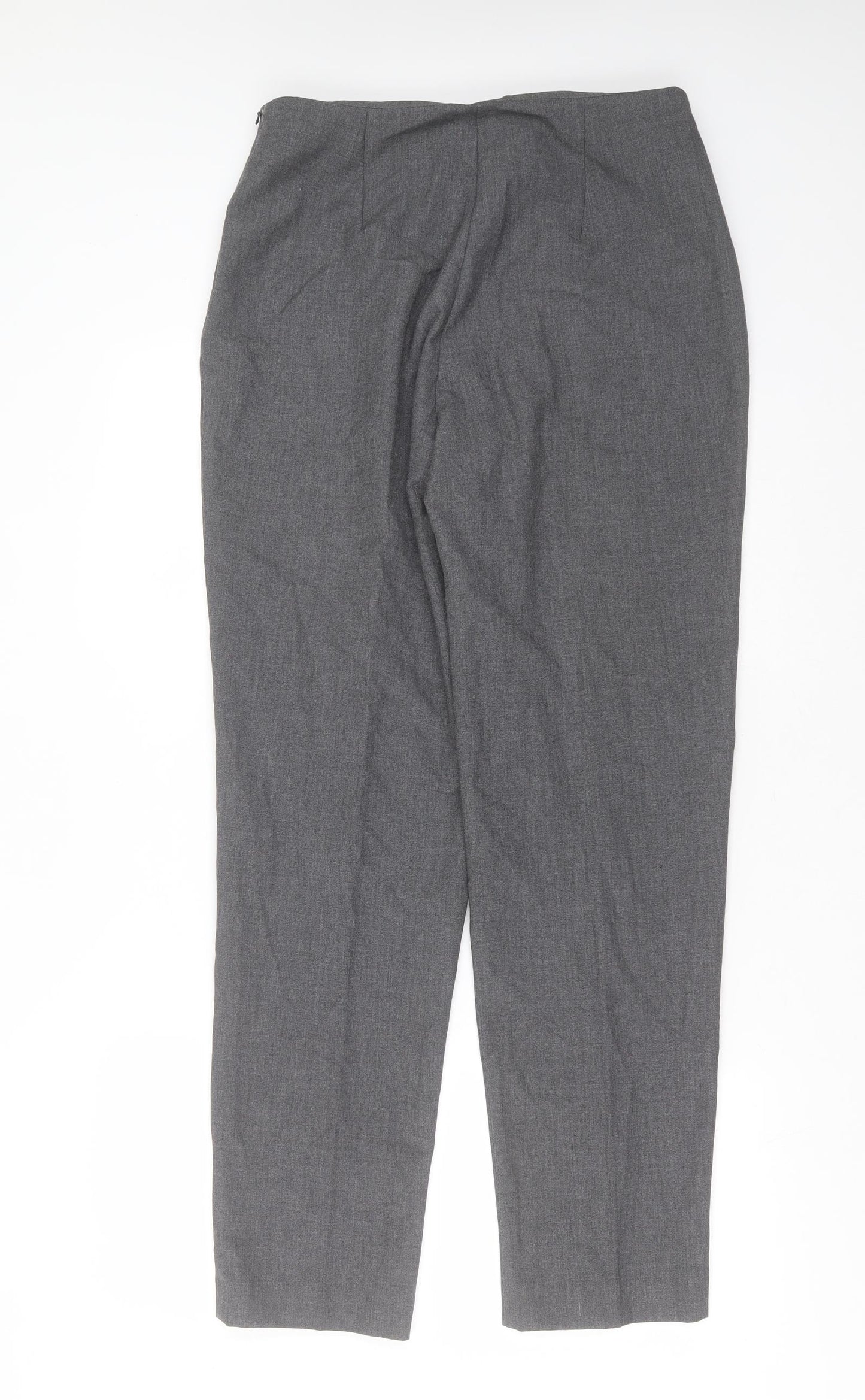 Essentials Womens Grey  Polyester Trousers  Size 14 L30 in Regular