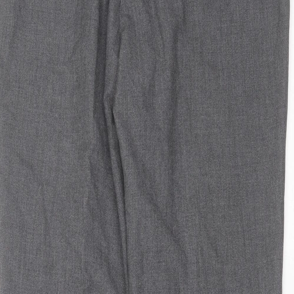 Essentials Womens Grey  Polyester Trousers  Size 14 L30 in Regular