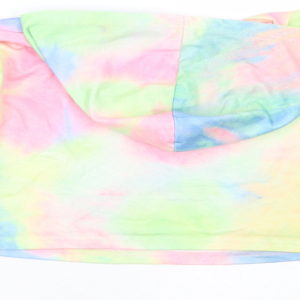 SheIn Girls Multicoloured  Polyester Pullover Hoodie Size 11-12 Years   - tie dye