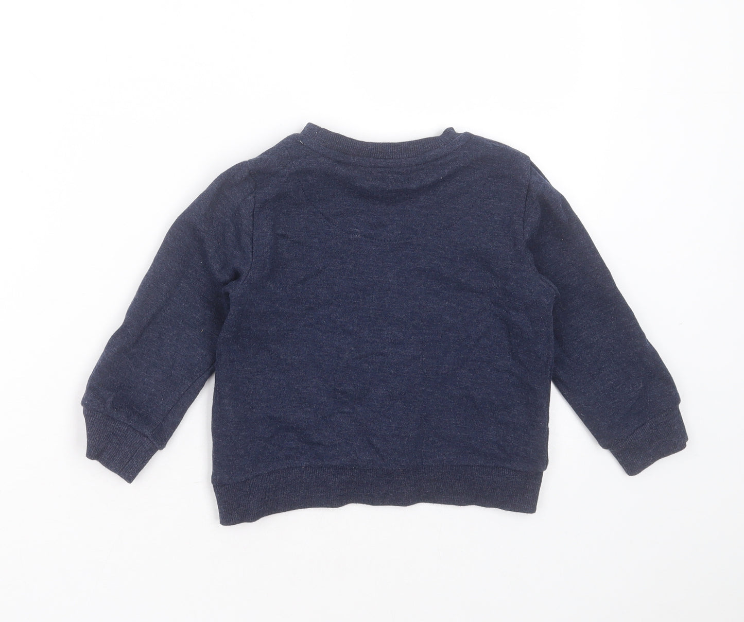 F&F Boys Blue  Cotton Pullover Sweatshirt Size 3-4 Years   - christmas jumper