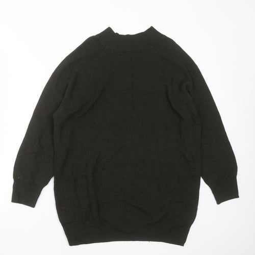 F&F Womens Green Round Neck  Acrylic Pullover Jumper Size 14