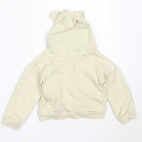 Little Precious Boys Beige  Cotton Pullover Jumper Size 6-9 Months