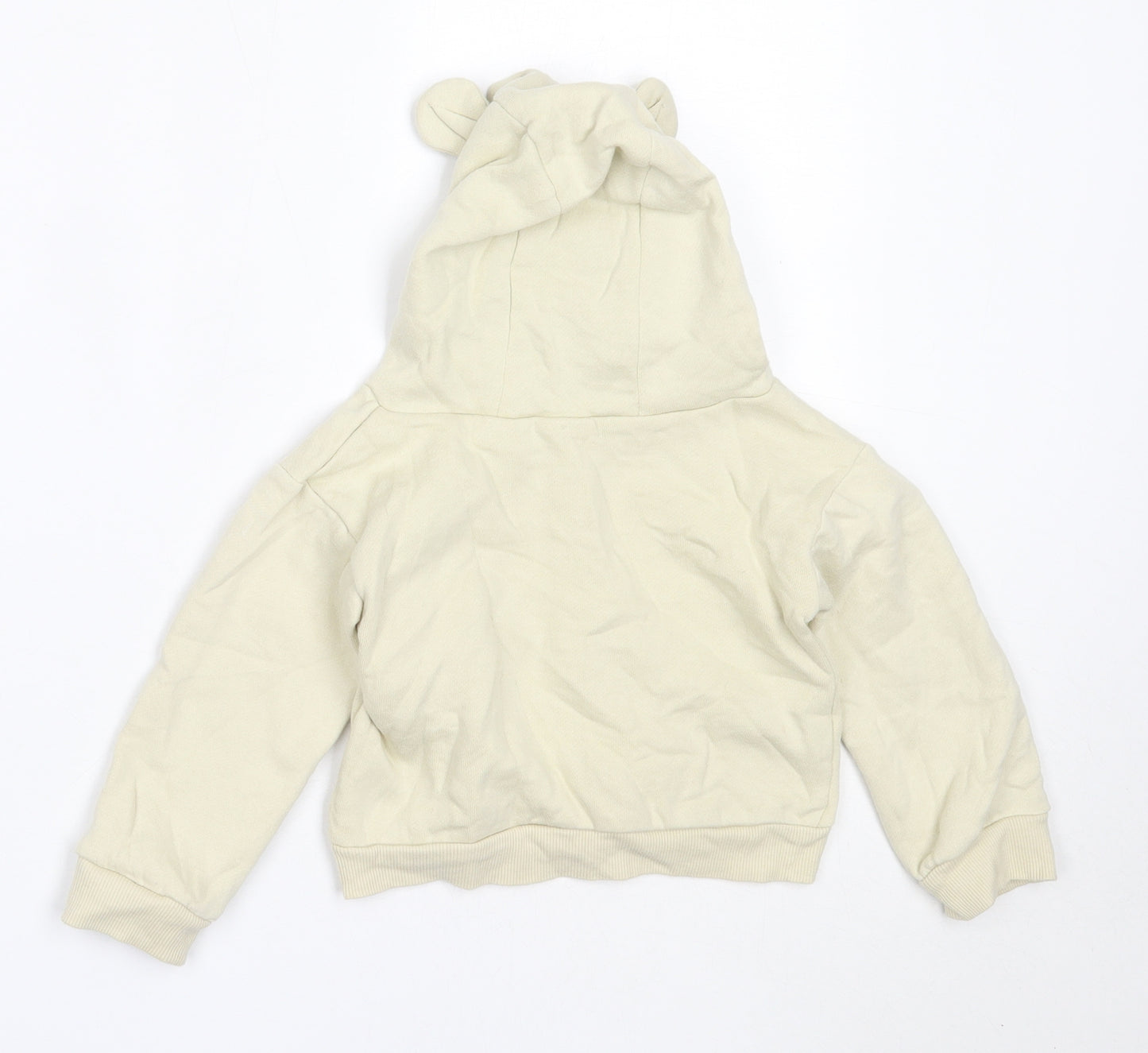 Little Precious Boys Beige  Cotton Pullover Jumper Size 6-9 Months