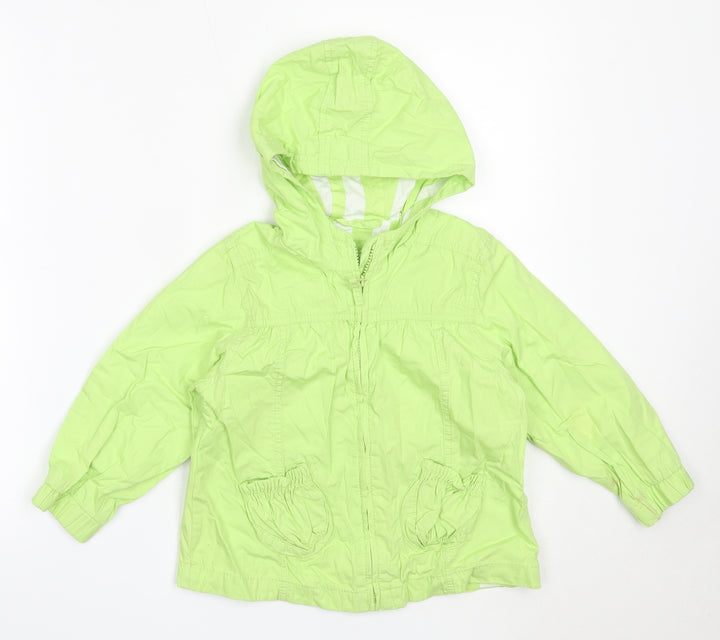 NEXT Girls Green Jacket Coat Size 3-4 Years