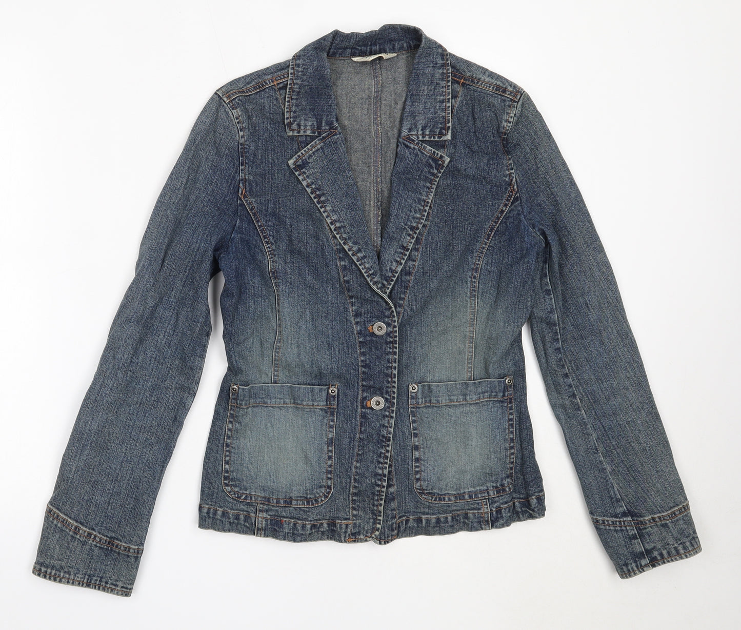 Topshop Womens Blue   Jacket  Size 10