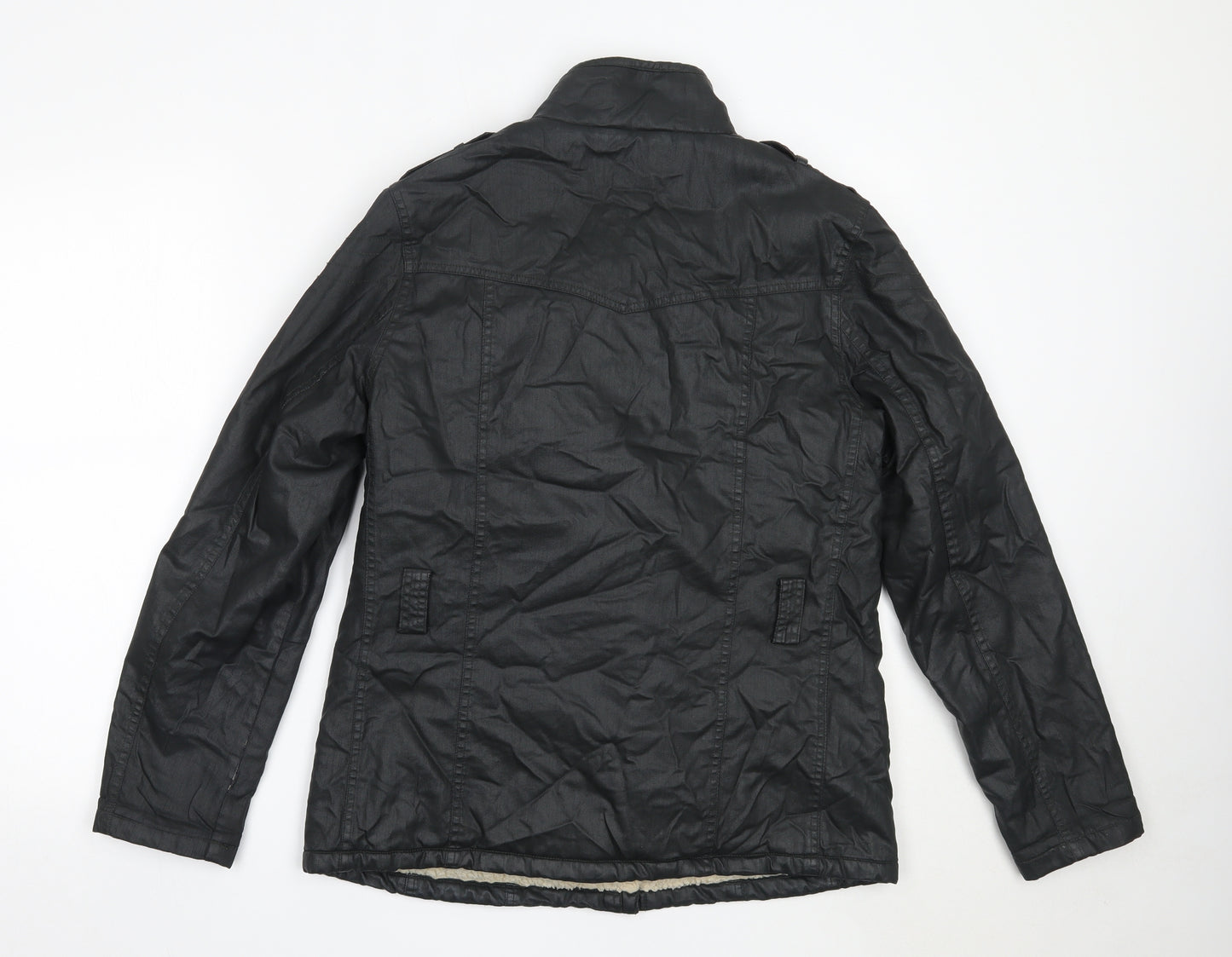 Marks and Spencer Womens Black   Overcoat Coat Size 14