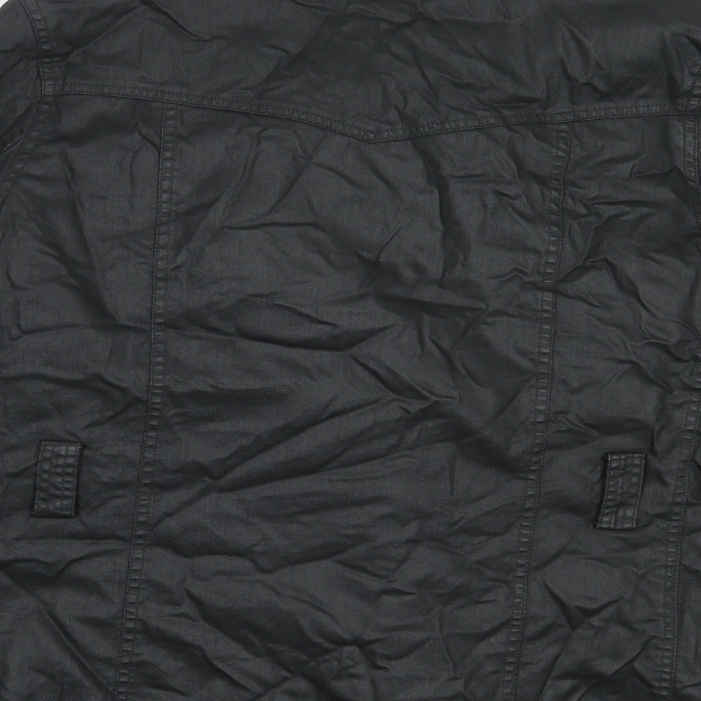 Marks and Spencer Womens Black   Overcoat Coat Size 14