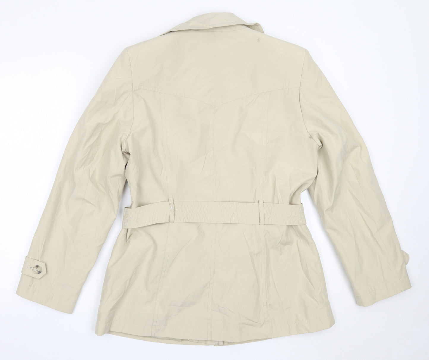 BHS Womens Beige   Trench Coat Coat Size 14