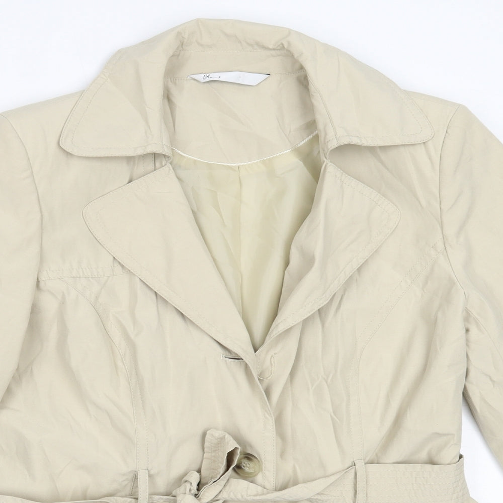 BHS Womens Beige   Trench Coat Coat Size 14