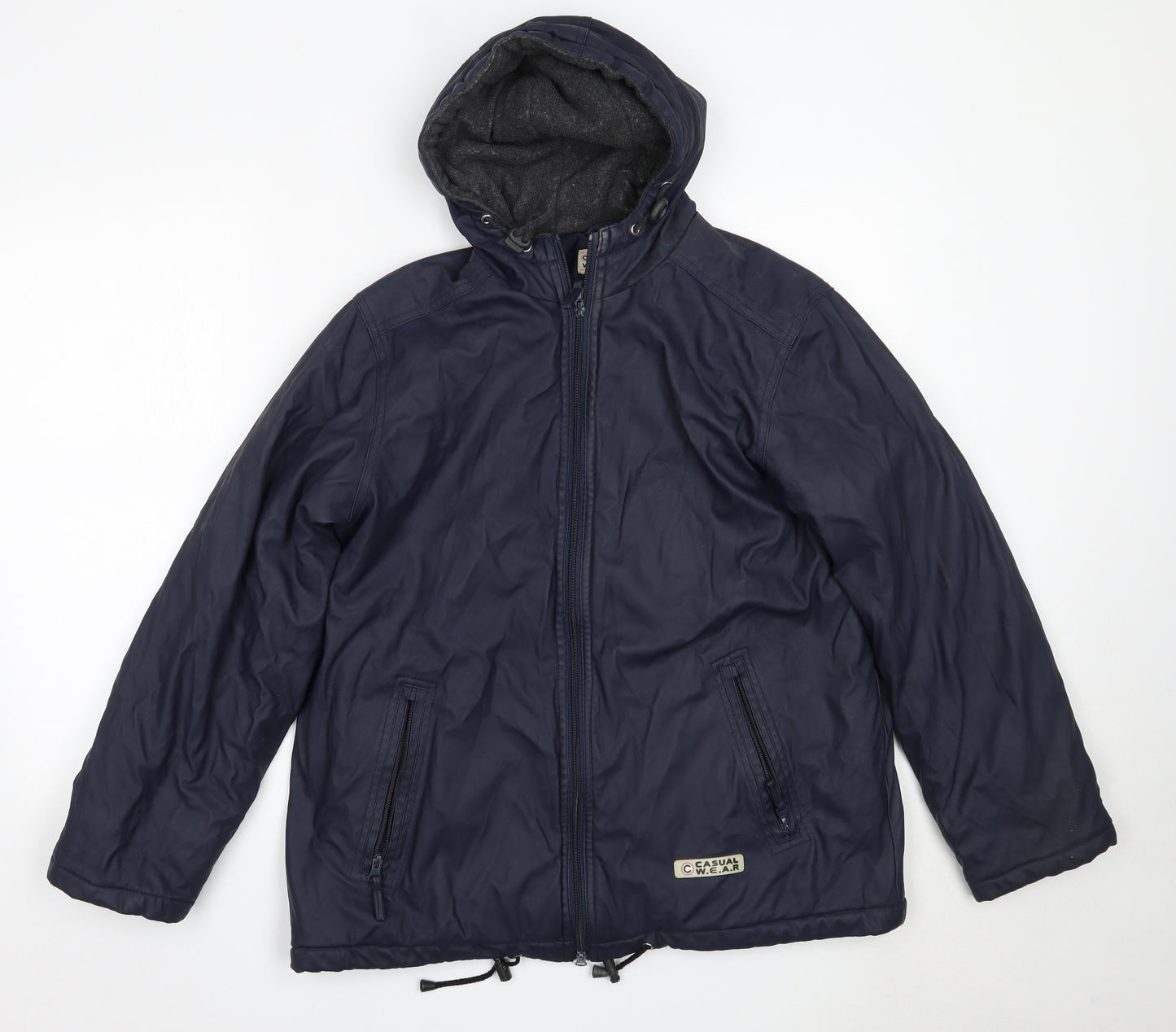 Casual Wear Womens Blue   Windbreaker Coat Size 12