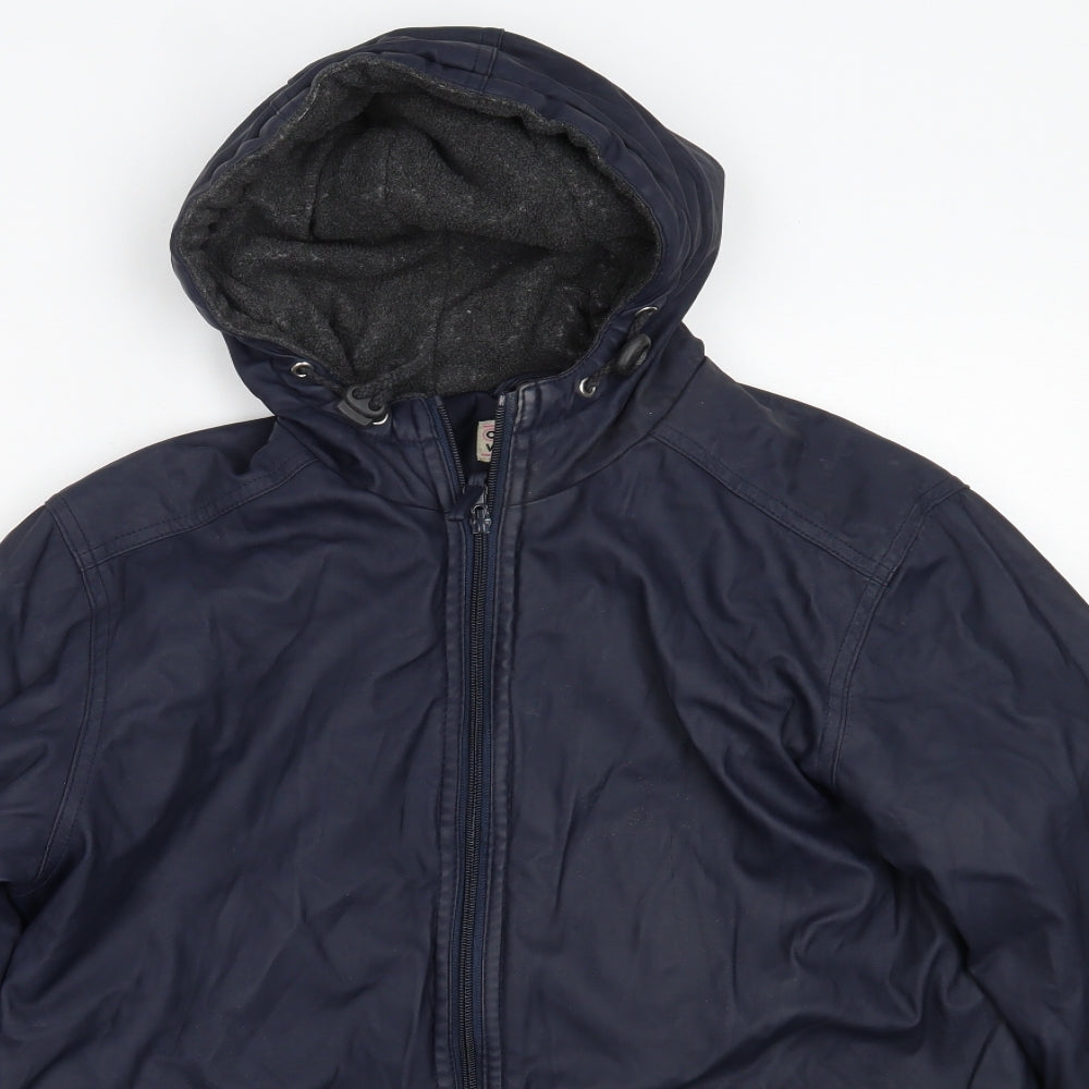 Casual Wear Womens Blue   Windbreaker Coat Size 12