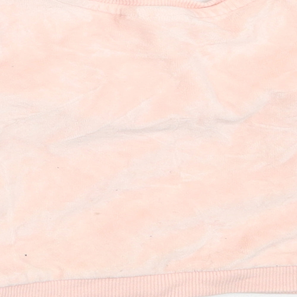 NEXT Girls Pink  Cotton Pullover Jumper Size 9-12 Months