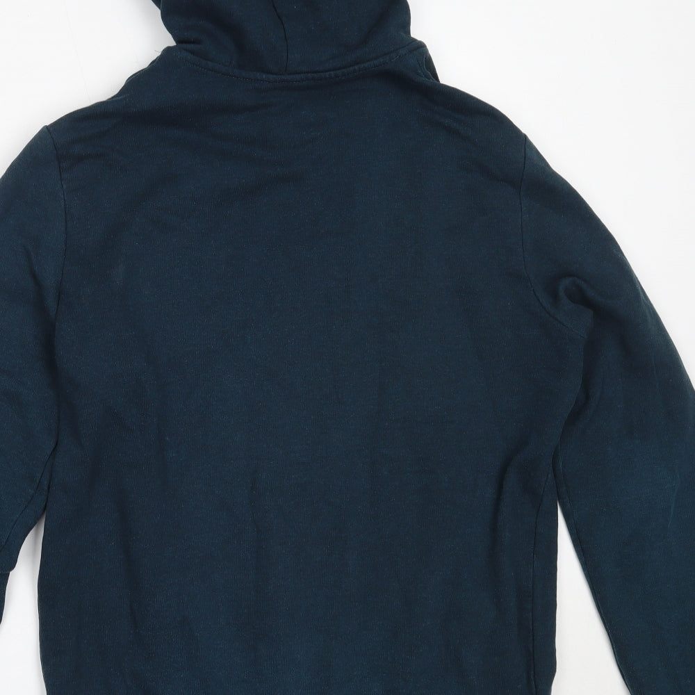 H&M Mens Blue  Cotton Full Zip Hoodie Size M