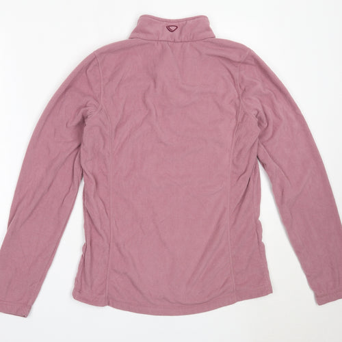 brasher Womens Pink  Polyester Henley Sweatshirt Size 14