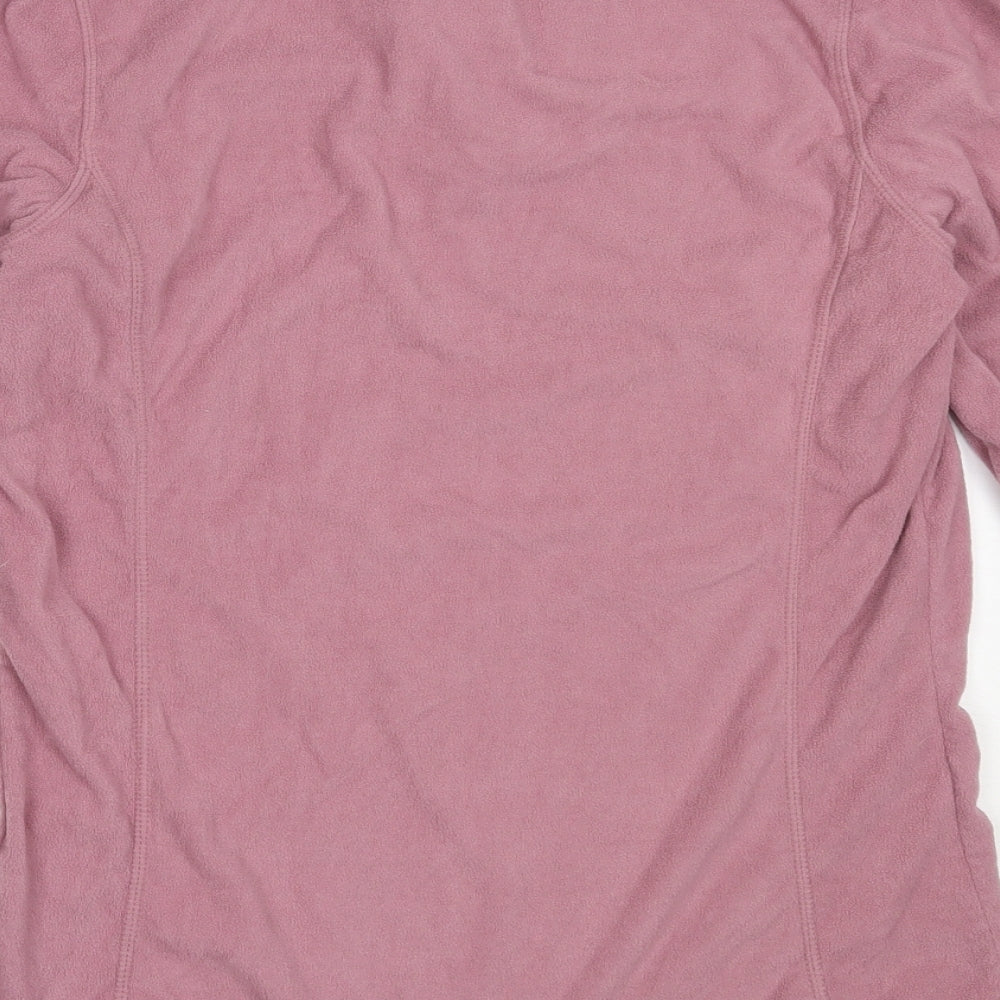 brasher Womens Pink  Polyester Henley Sweatshirt Size 14