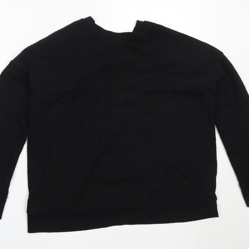 FOREVER 21 Womens Black  Cotton Pullover Sweatshirt Size M