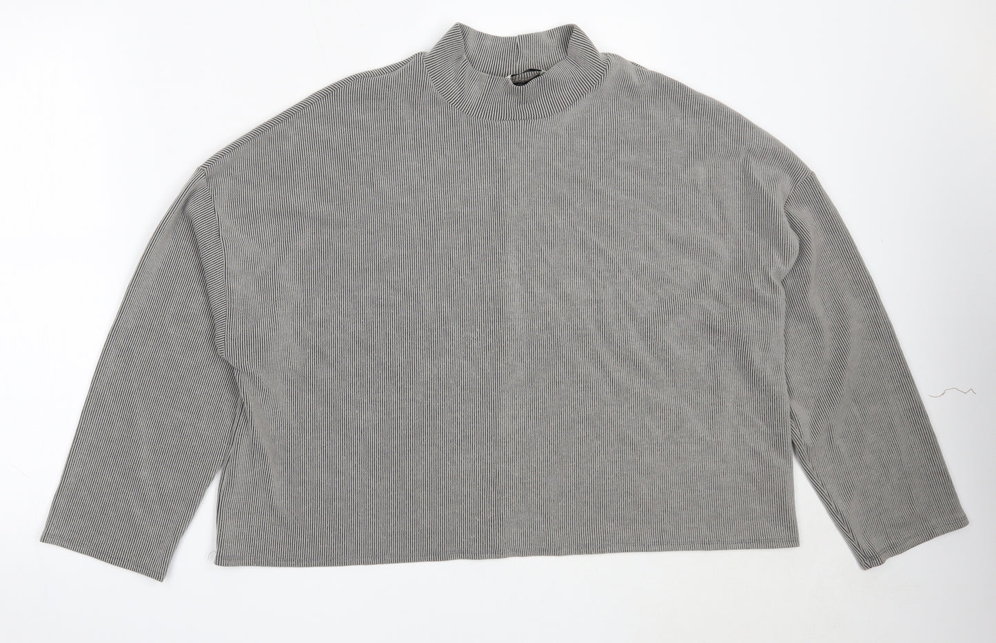 George Womens Grey High Neck  Polyester Pullover Jumper Size 14