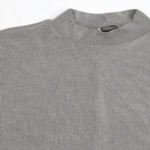 George Womens Grey High Neck  Polyester Pullover Jumper Size 14