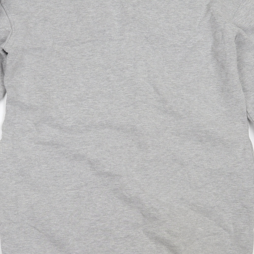 Superdry Womens Grey  Cotton Jumper Dress  Size XL  Round Neck