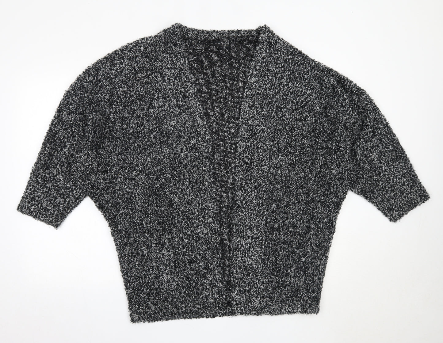 Atmosphere Womens Black Round Neck  Acrylic Cardigan Jumper Size 14