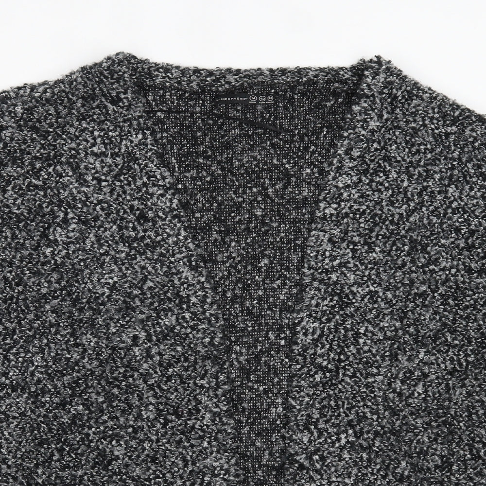 Atmosphere Womens Black Round Neck  Acrylic Cardigan Jumper Size 14