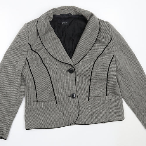 Basler Womens Grey Blazer Jacket Size 14