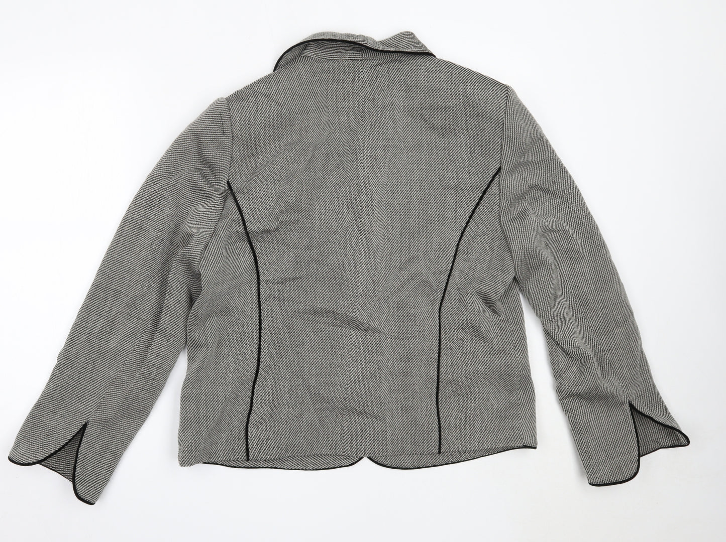 Basler Womens Grey Blazer Jacket Size 14