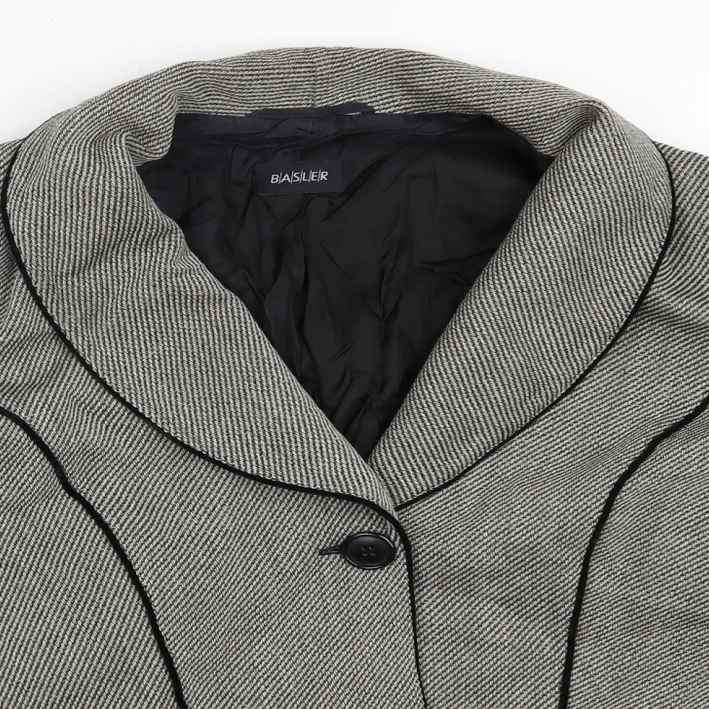 Basler Womens Grey Blazer Jacket Size 14