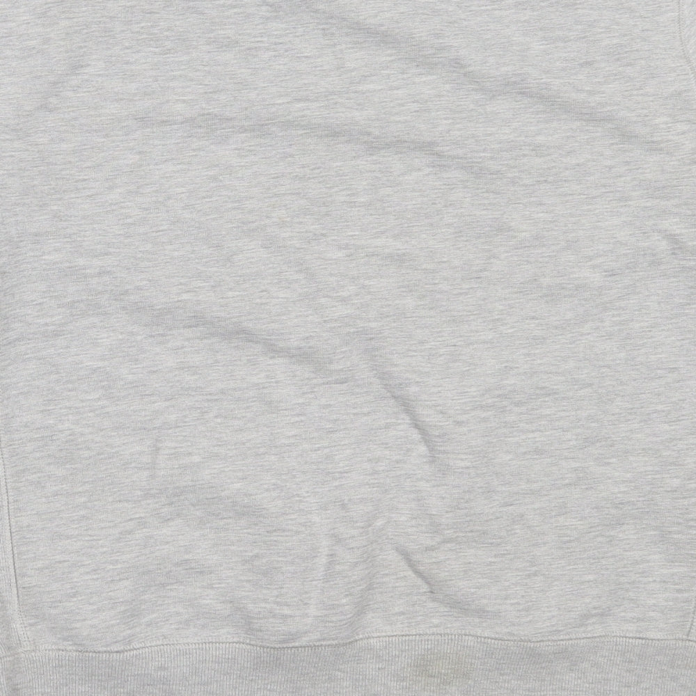 SoulCal&Co Mens Grey  Cotton Pullover Sweatshirt Size M