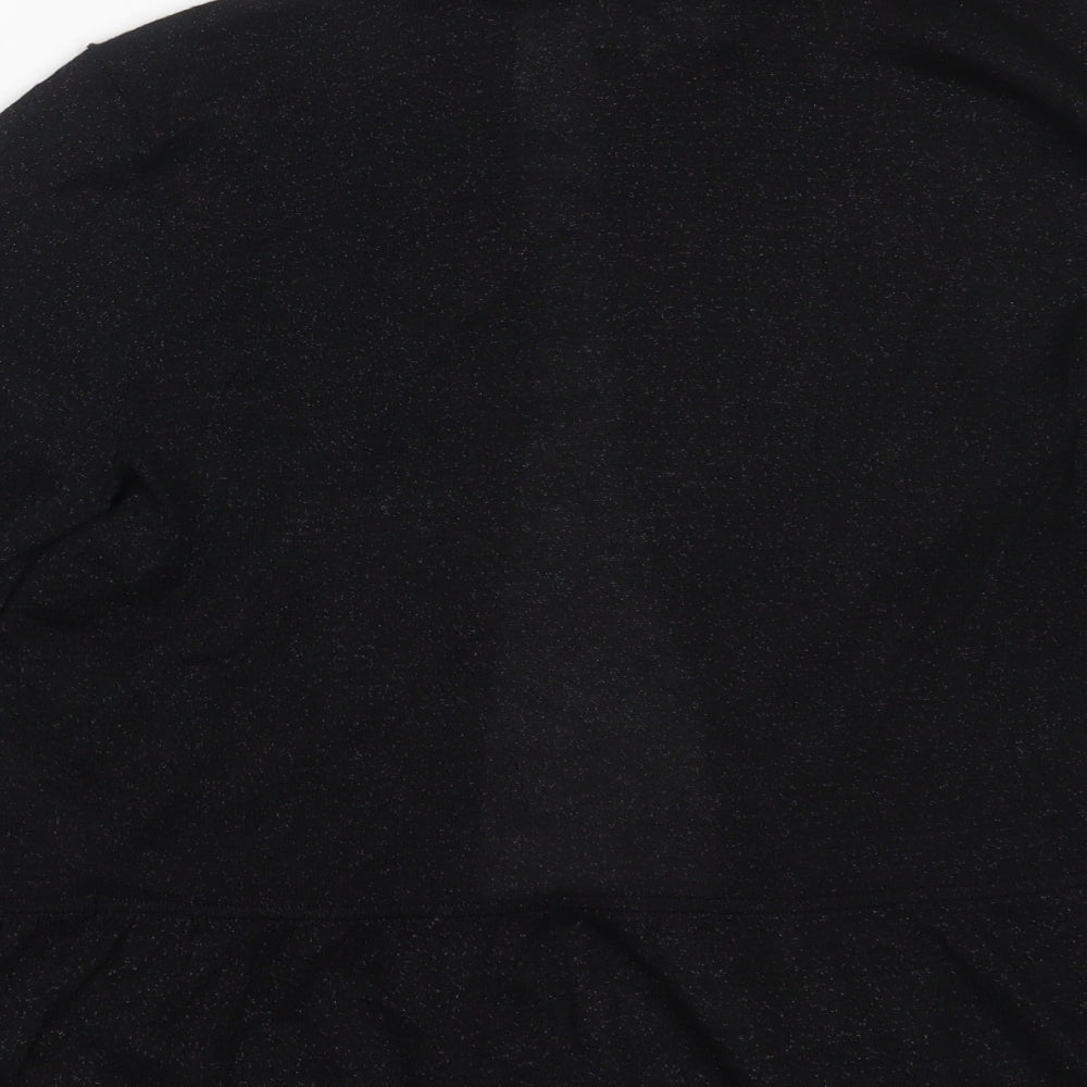 Linea Womens Black Round Neck  Viscose Cardigan Jumper Size S