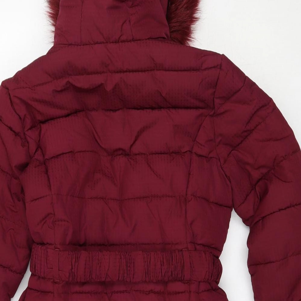 Jasper Conran Girls Purple   Puffer Jacket Coat Size 11-12 Years