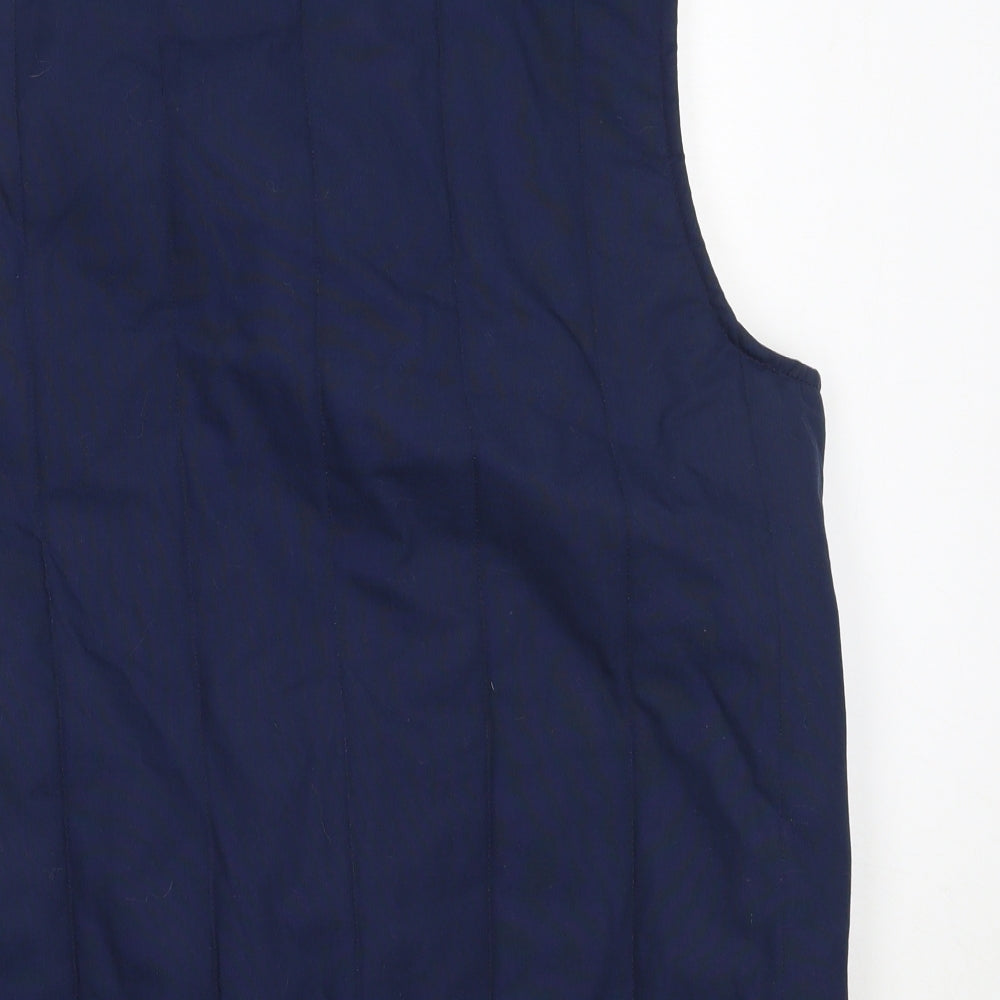 Hadrian Mens Blue   Gilet Coat Size L