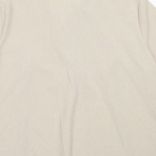 Honor Milburn Womens Beige  Polyester Basic Button-Up Size 16 Collared