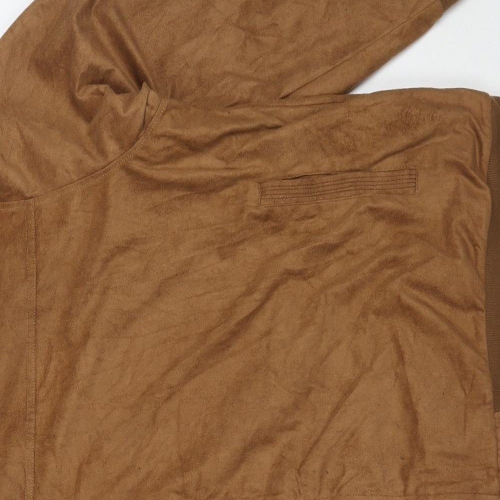 Atlas Mens Brown   Bomber Jacket Coat Size 3XL