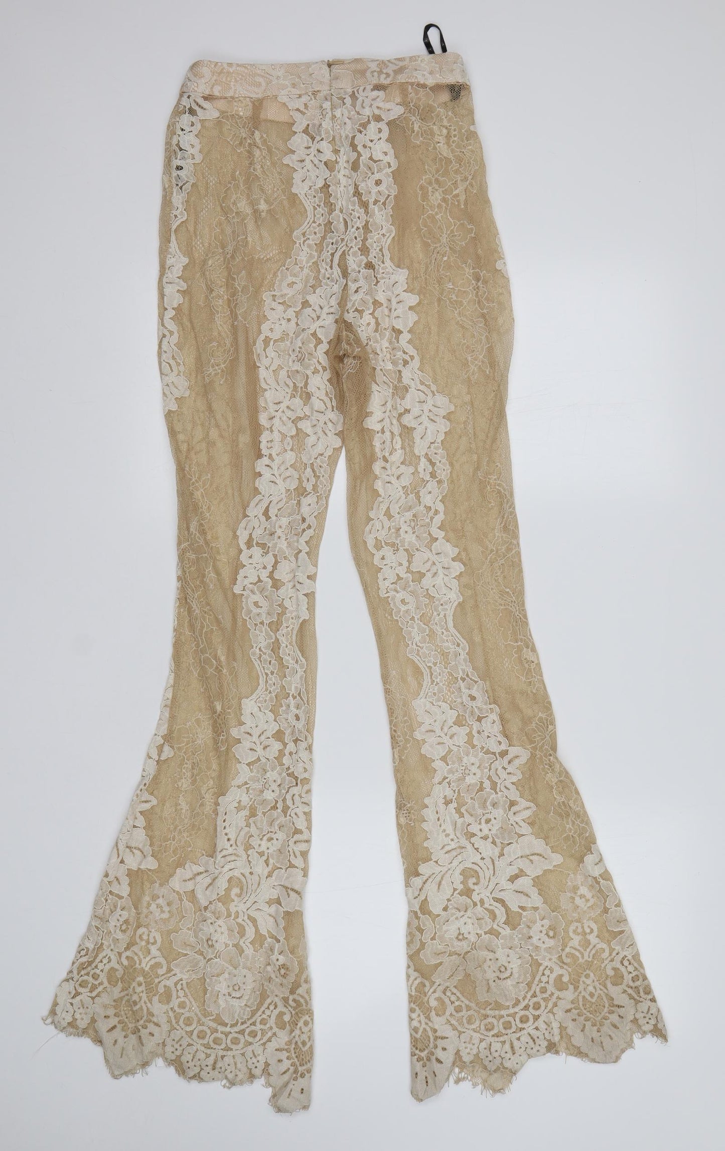 Missguided Womens Multicoloured Floral Nylon Trousers  Size 6 L30 in Regular