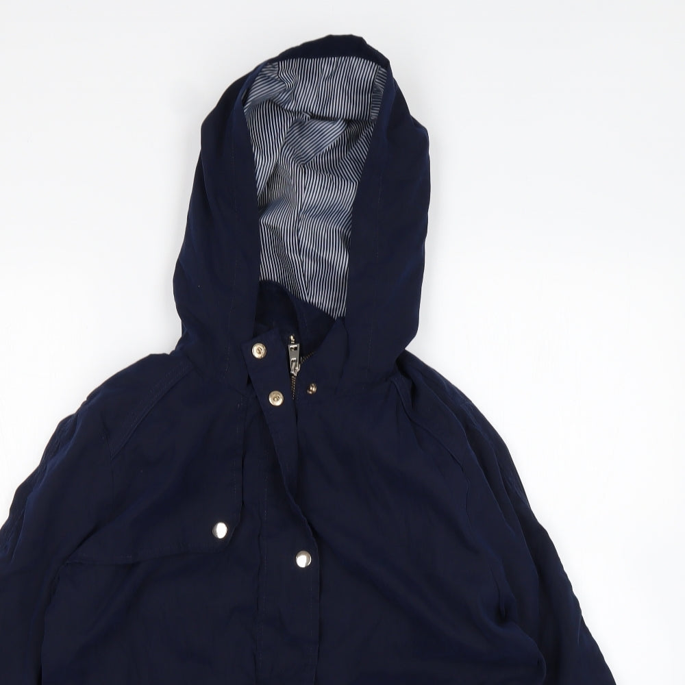 Papaya Womens Blue   Overcoat Coat Size 12