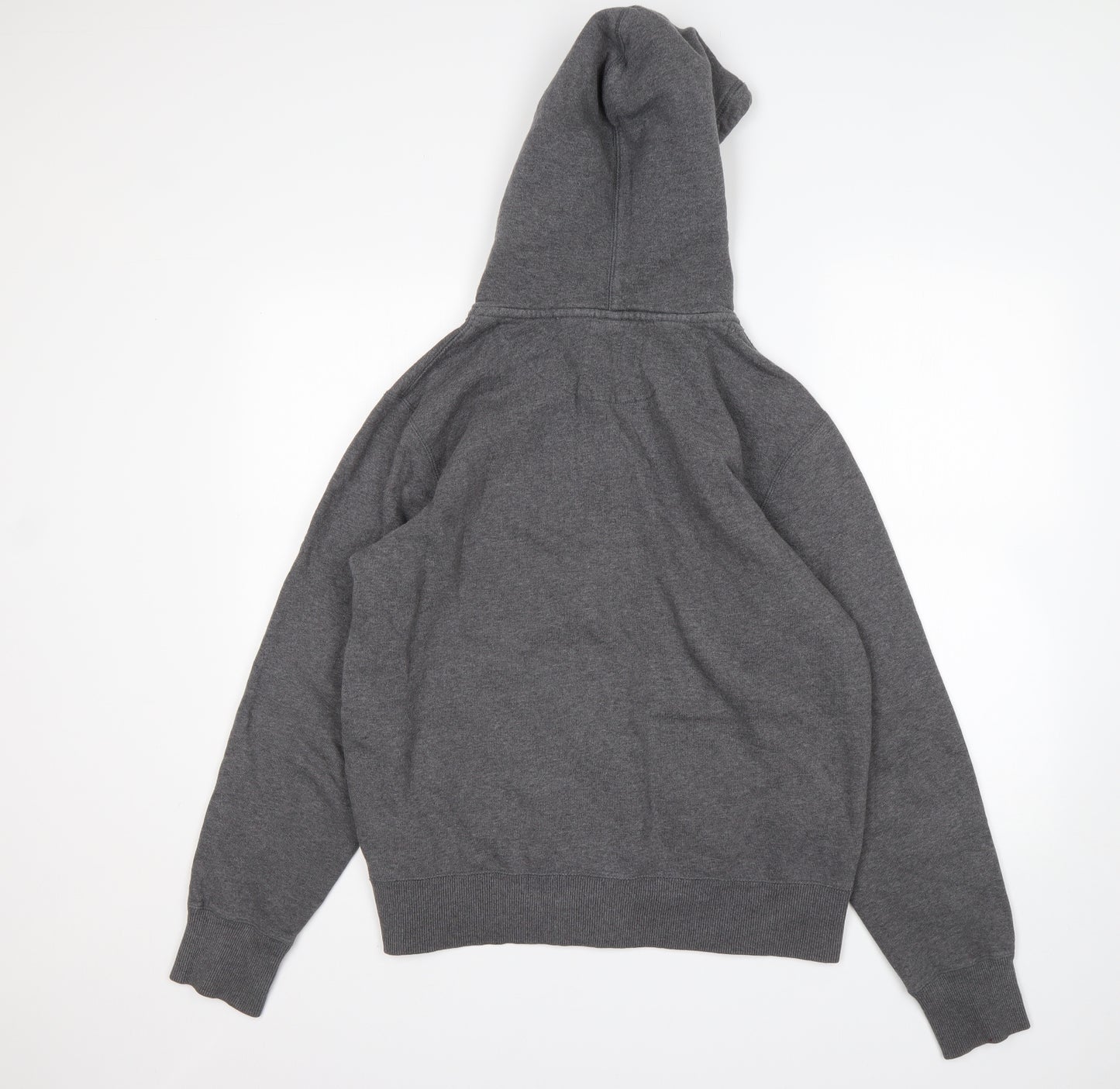 Nike Mens Grey  Cotton Full Zip Hoodie Size M