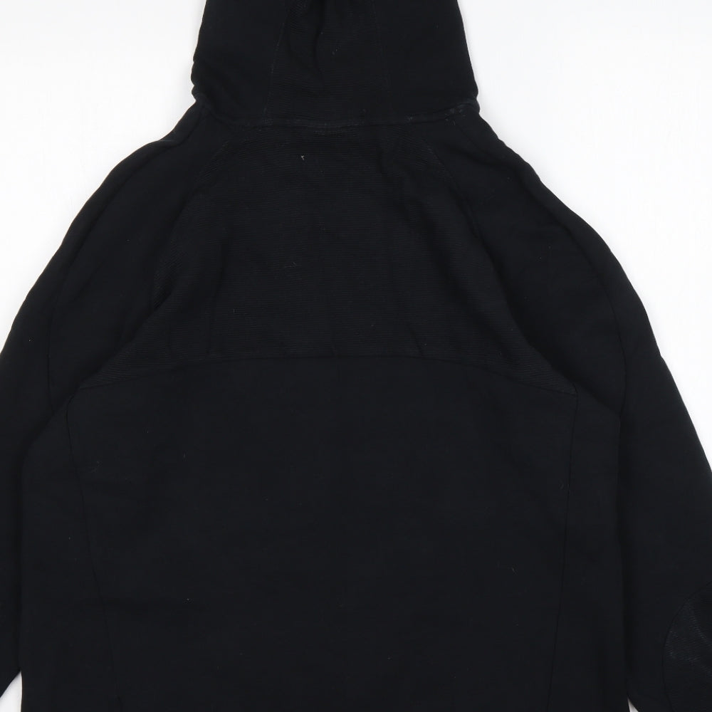 PUMA Mens Black  Cotton Pullover Hoodie Size L