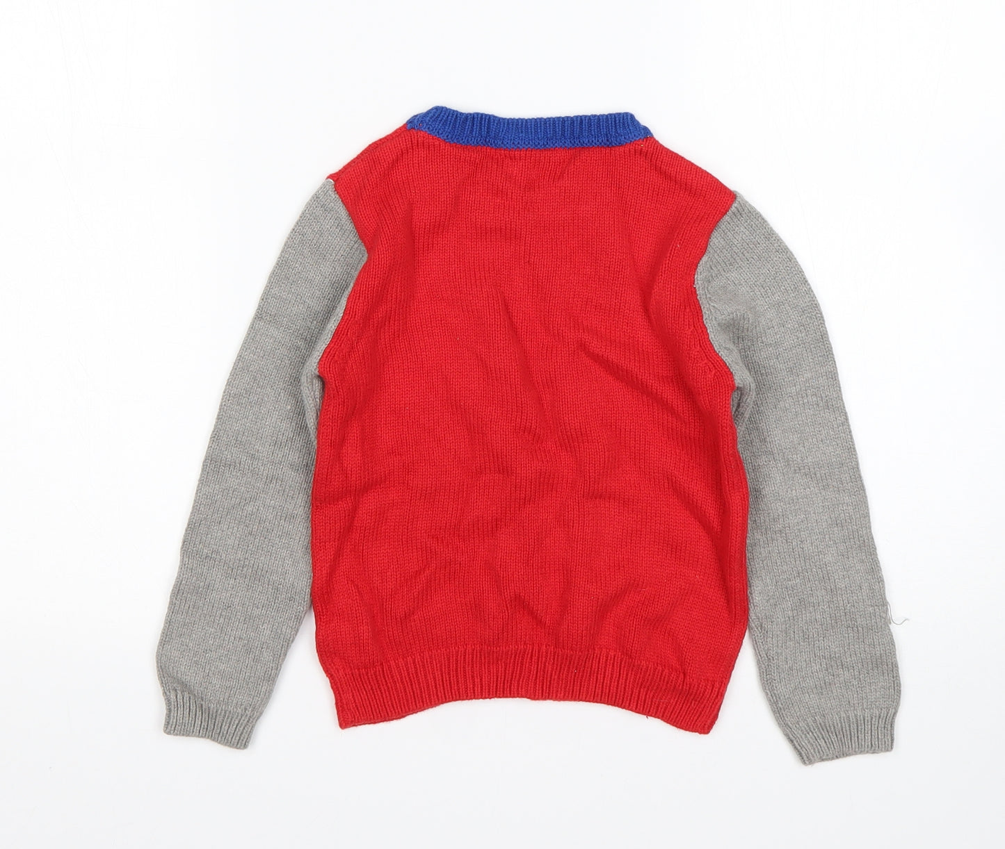 Cath Kids Boys Multicoloured Round Neck  Cotton Pullover Jumper Size 5-6 Years