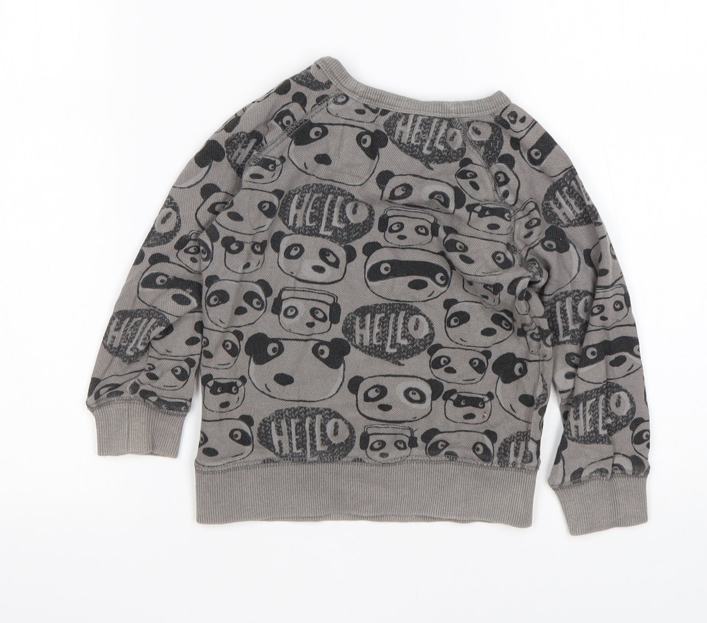 NEXT Boys Multicoloured Animal Print Cotton Pullover Jumper Size 18-24 Months
