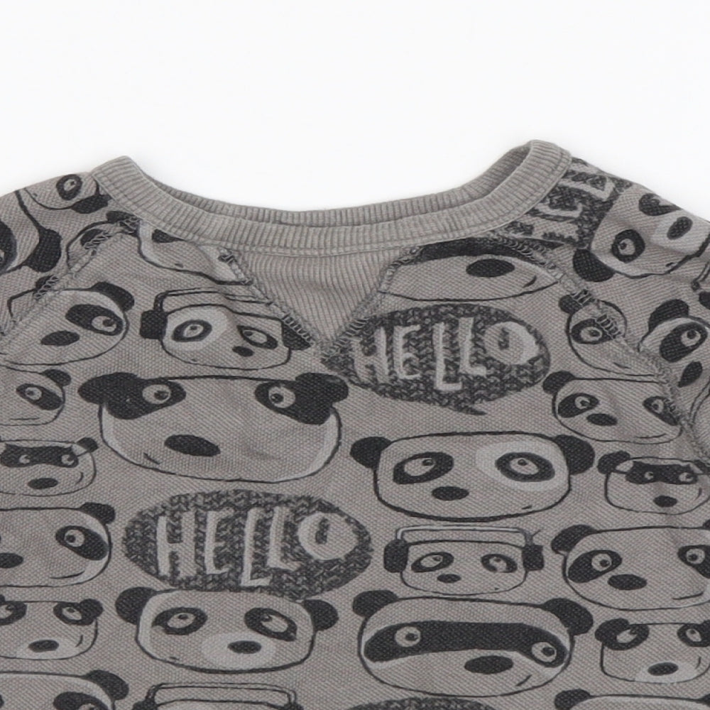 NEXT Boys Multicoloured Animal Print Cotton Pullover Jumper Size 18-24 Months