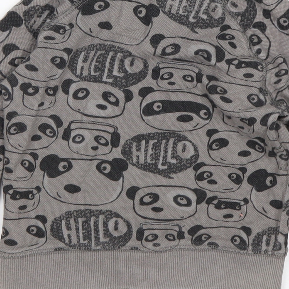 NEXT Boys Multicoloured Animal Print Cotton Pullover Jumper Size 18-24 Months