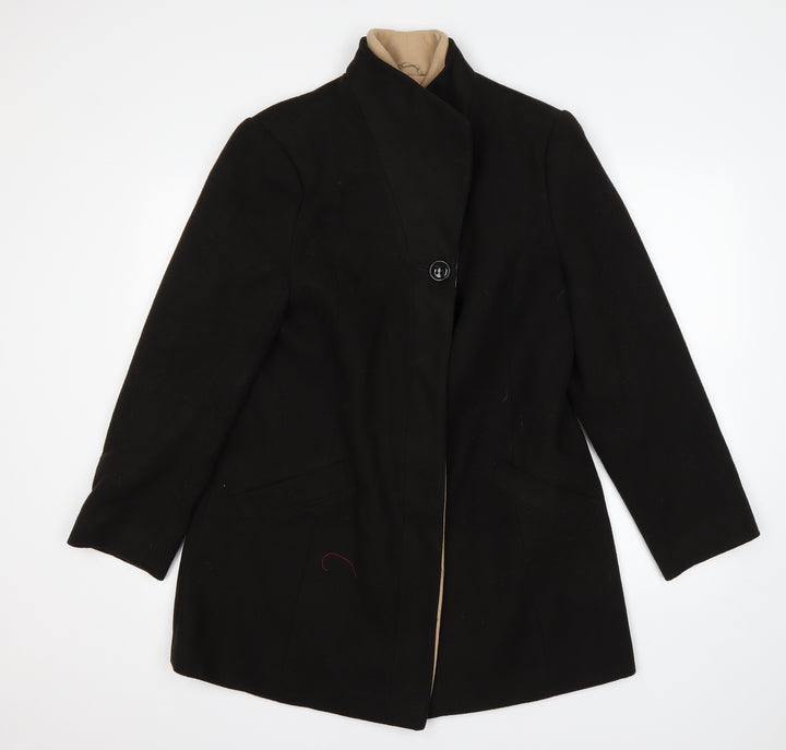 Autonomy Womens Brown Overcoat Coat Size 14